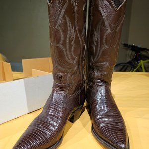 Justin Ladies Lizard Boots
